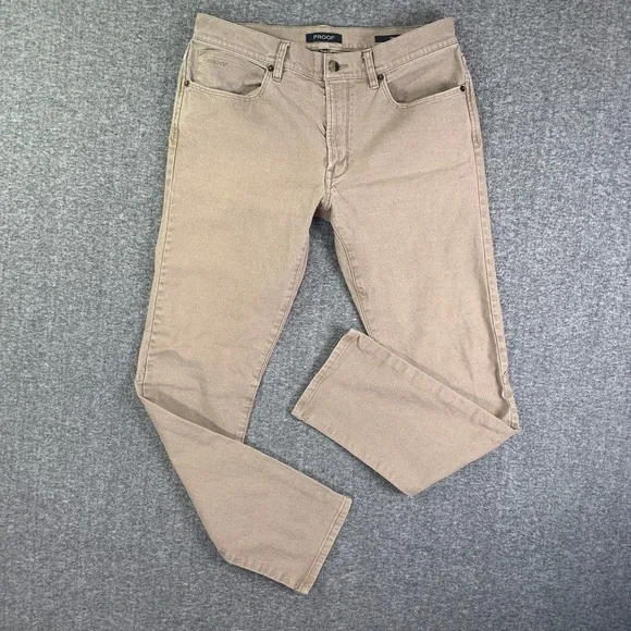 Proof Rover Pants Men 31x30 Slim Brown Canvas Outdoor Utility Huckberry